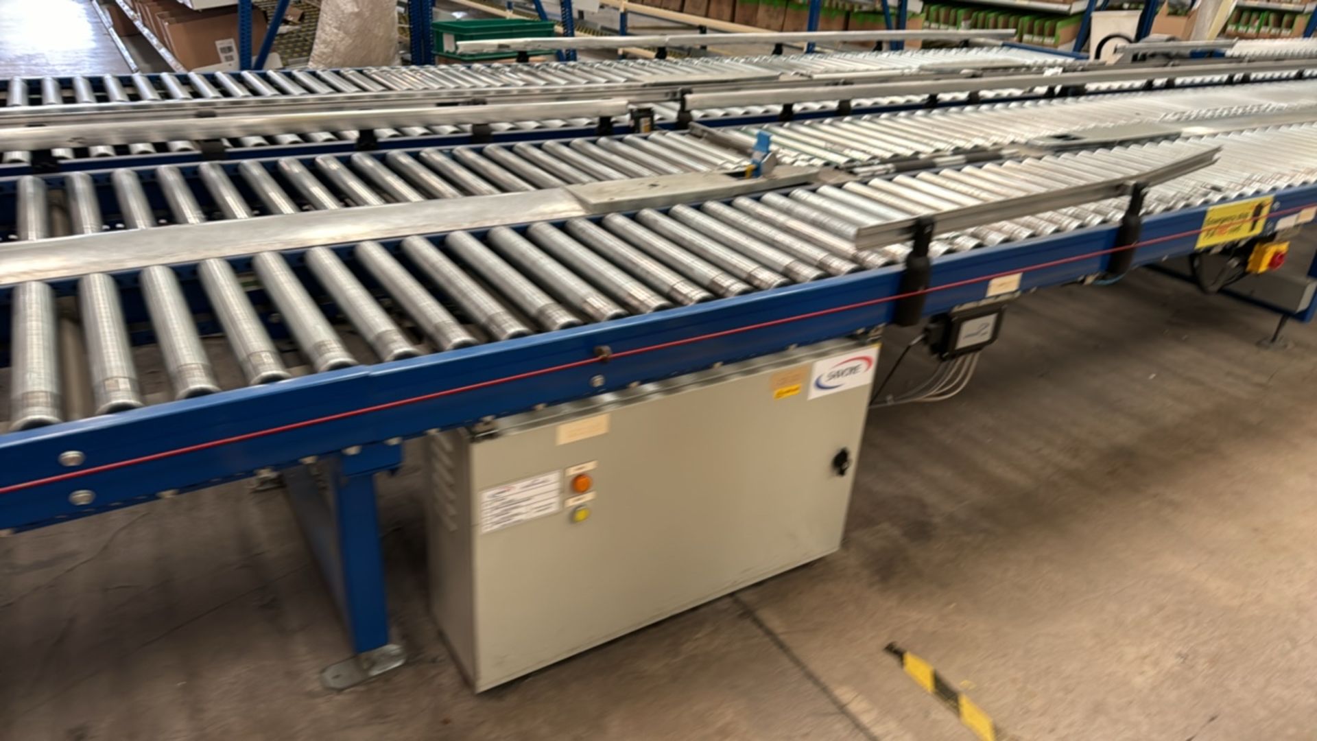 Motorised Roller Conveyor - 2 Rows - Image 7 of 10