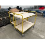 Yellow Metal 2 Tiered Trolley x2