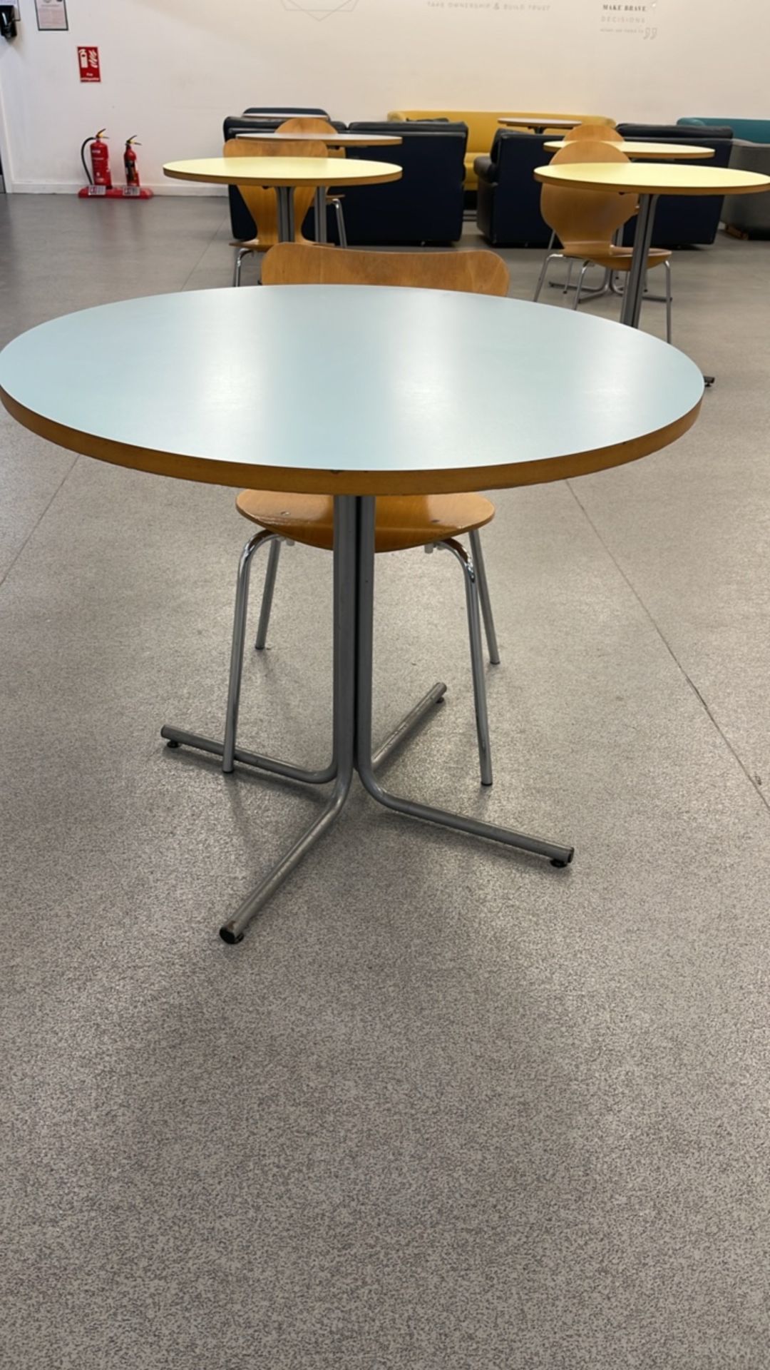 Circular Tables x9 & Chairs x9 - Image 2 of 12
