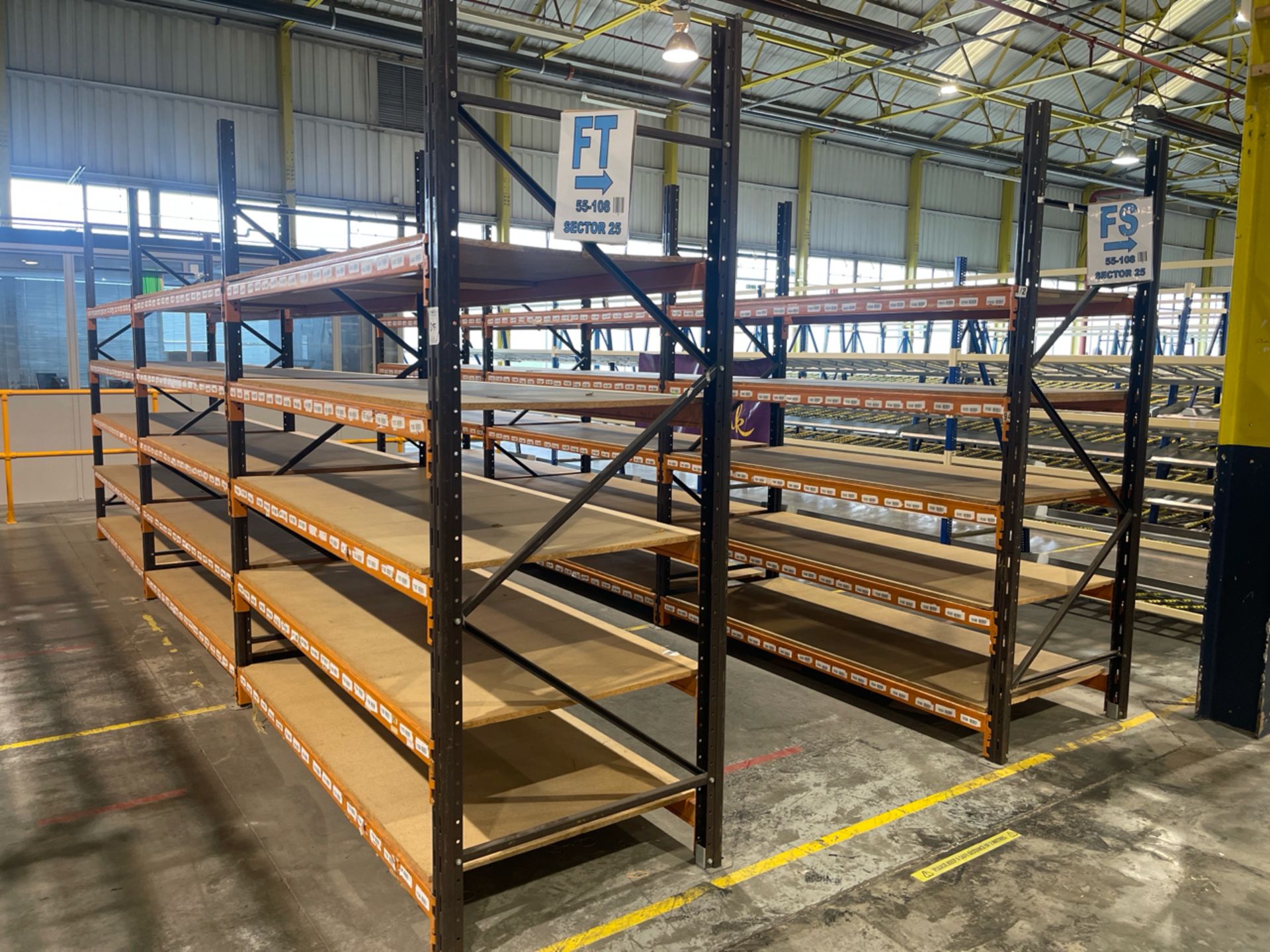 6 Bays Of Boltless Shelf Racking