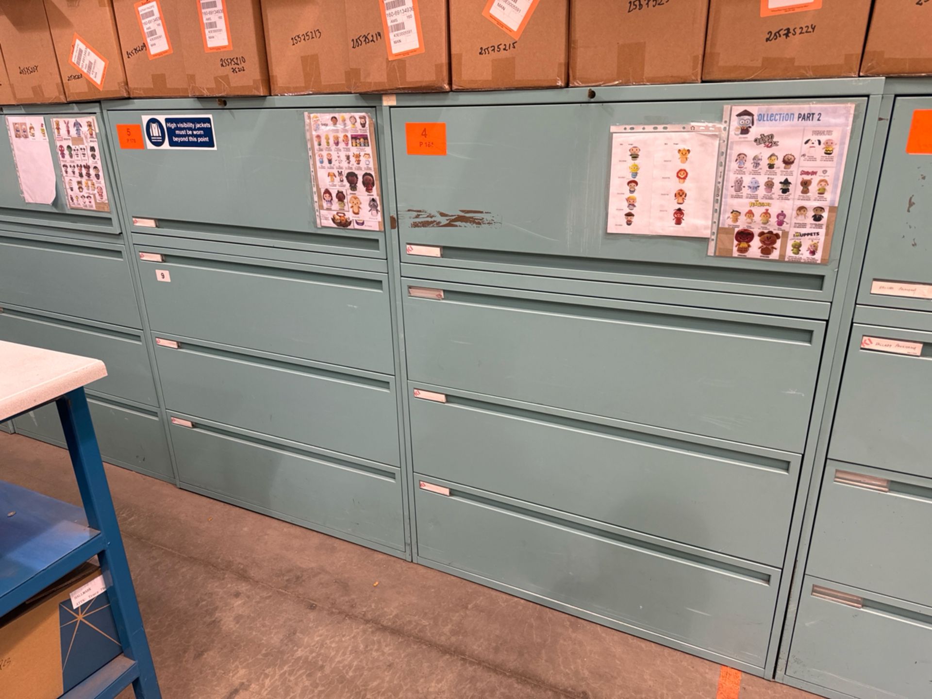 Light Blue Metal Storage Unit x2 - Image 2 of 4