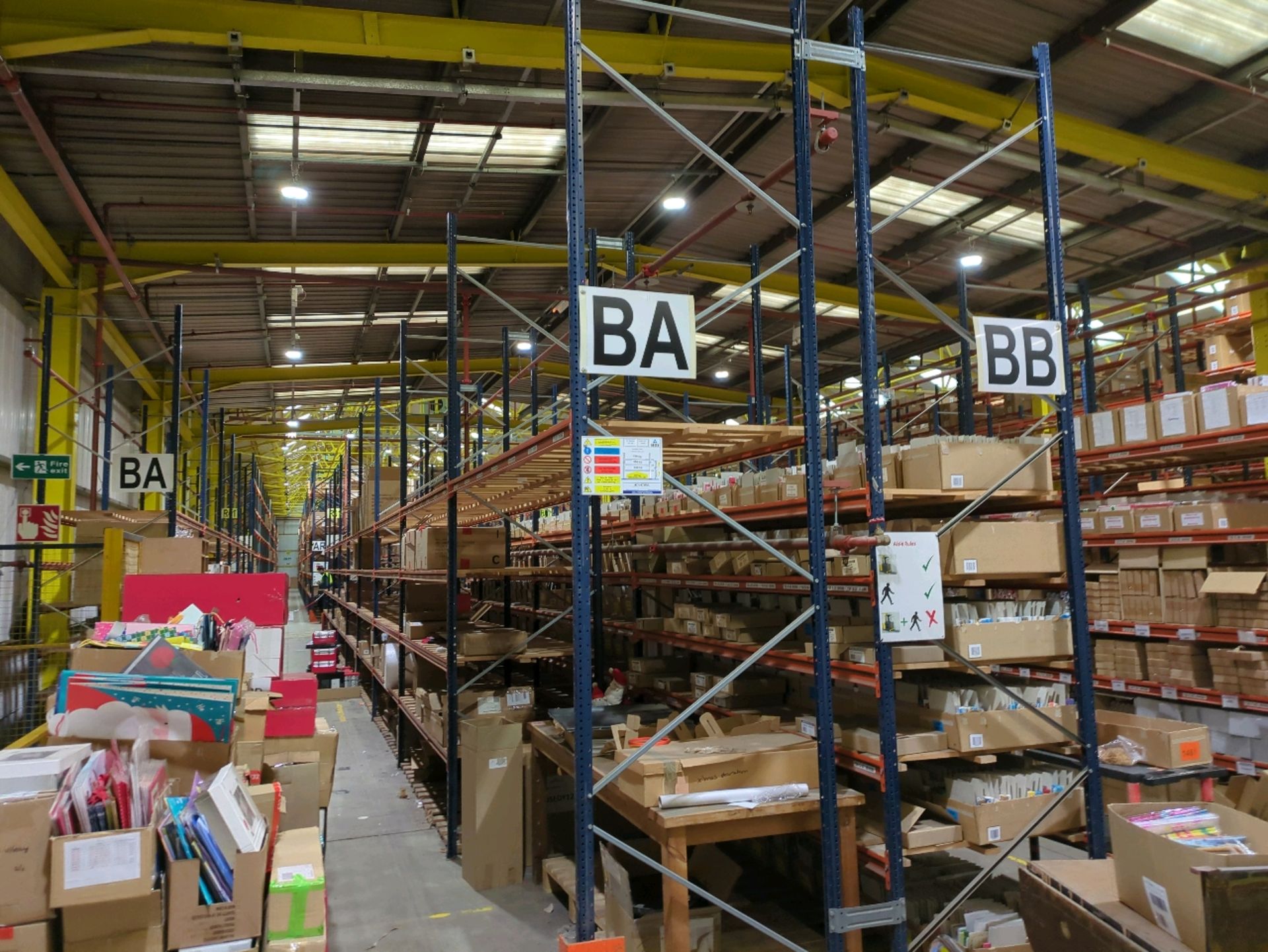 Run Of 18 Bays Of Back To Back Boltless Industrial Pallet Racking - Image 2 of 12