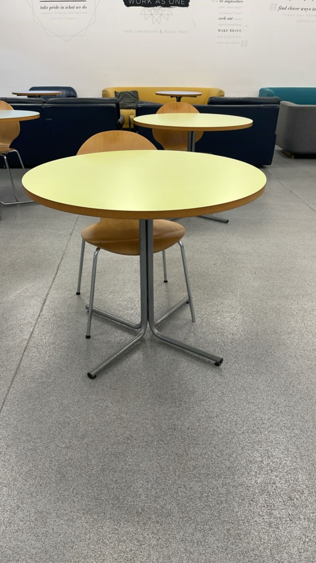 Circular Tables x9 & Chairs x9 - Image 3 of 12