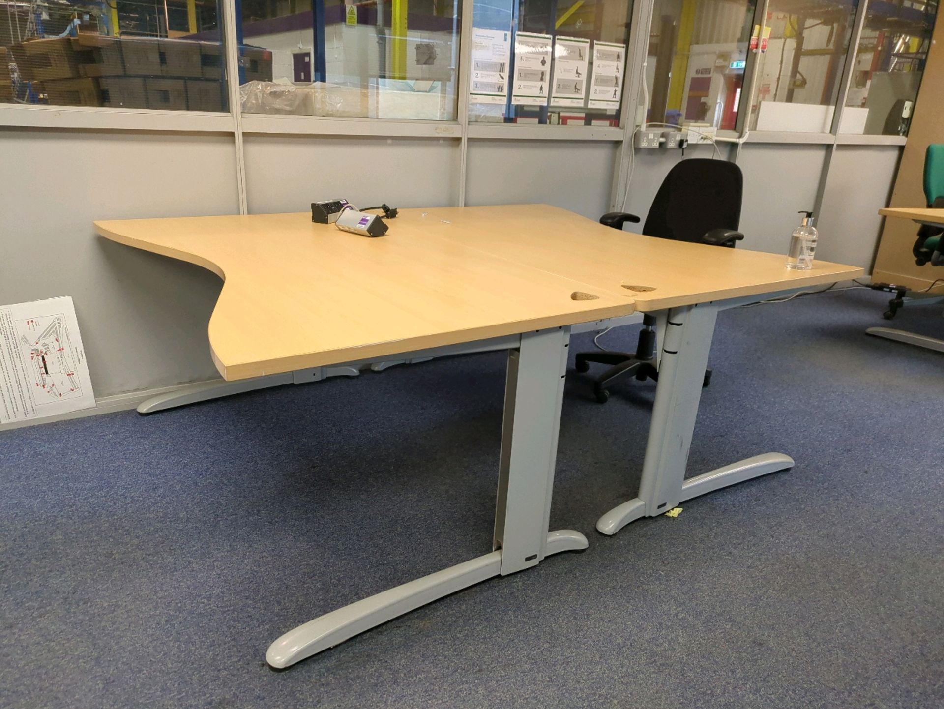 2x Office Desk & Chair - Image 2 of 6