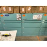 Light Blue Metal Storage Unit x2