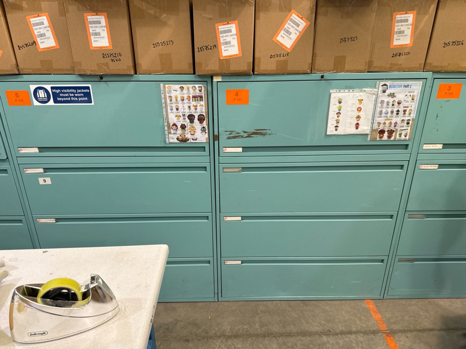 Light Blue Metal Storage Unit x2