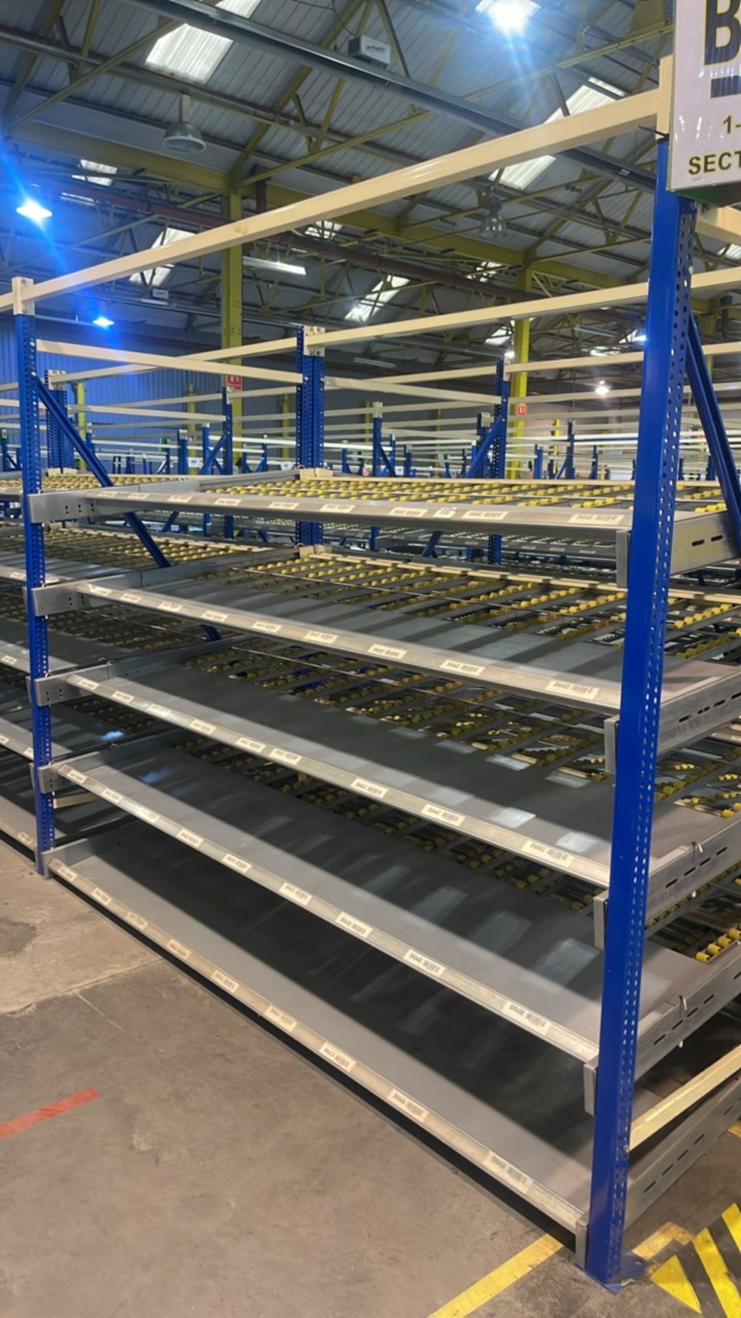 A Run Of 5 Bays Of Flow Racks - Image 6 of 10