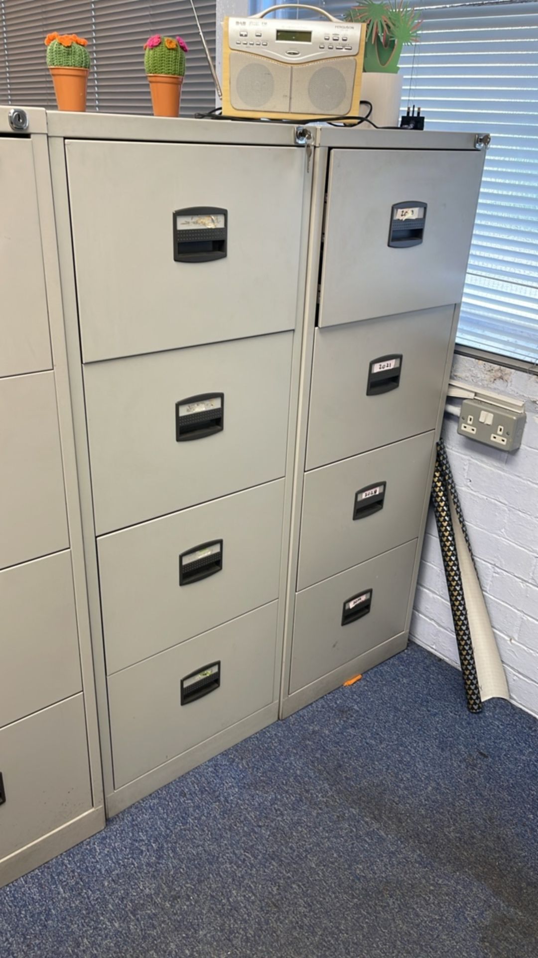 Bank Of 4 Filing Cabinets - Image 4 of 6