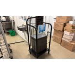 Black Metal Trolley With Trays