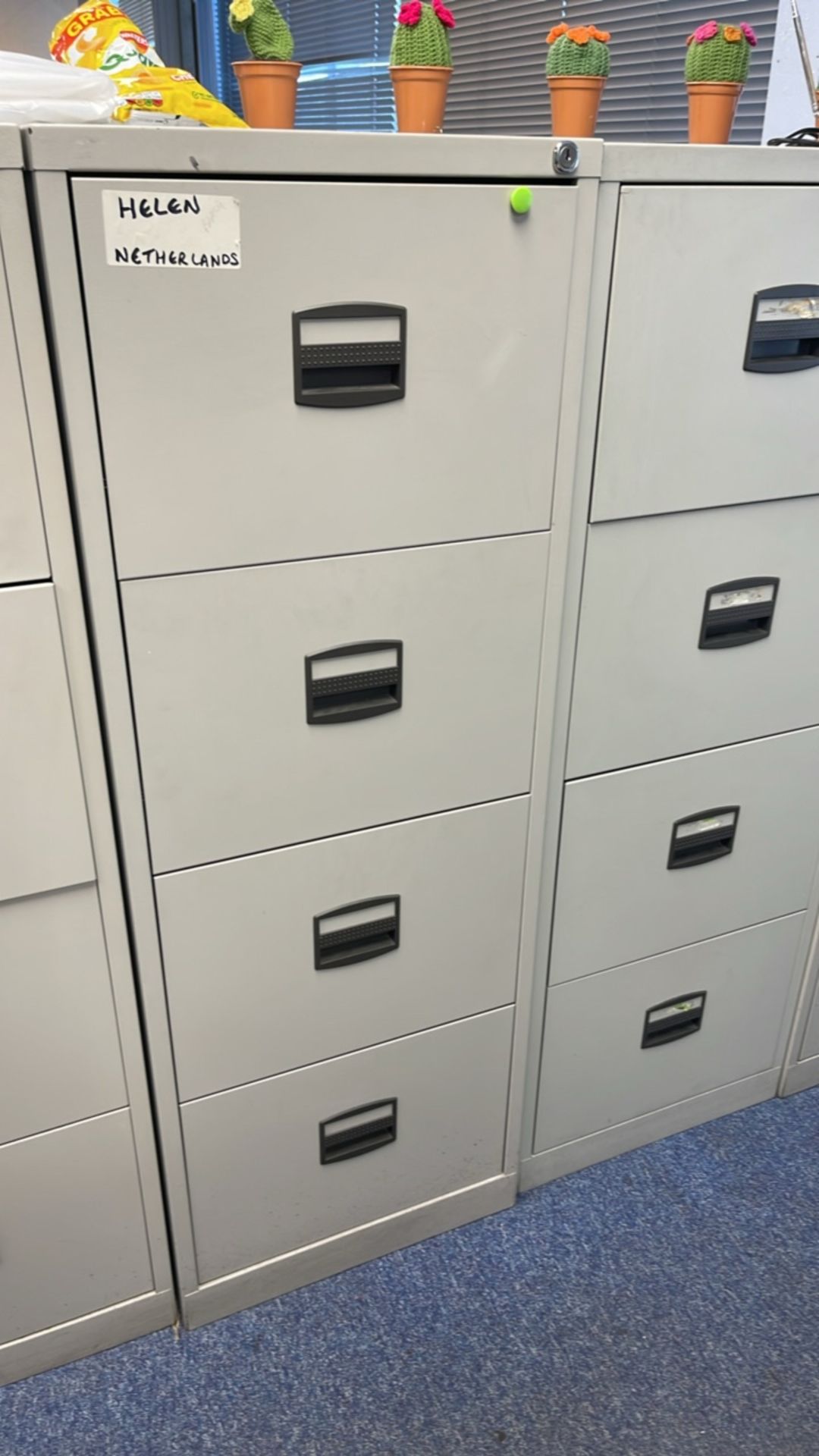 Bank Of 4 Filing Cabinets - Image 3 of 6