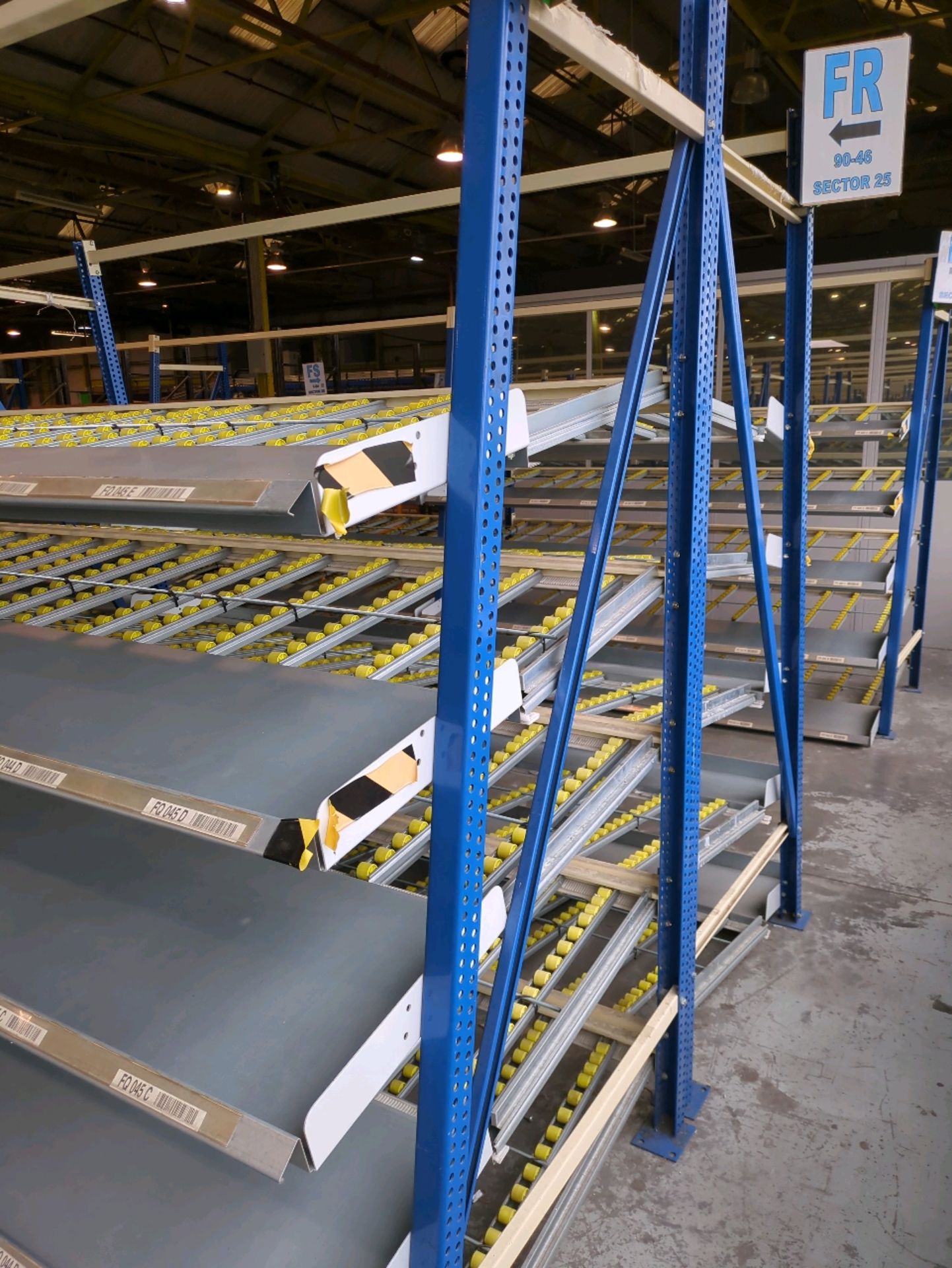 A Run Of 10 Bays Of Back To Back Kaiserkraft Roller Track With Cylindrical Rollers - Image 5 of 12