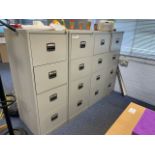 Bank Of 4 Filing Cabinets