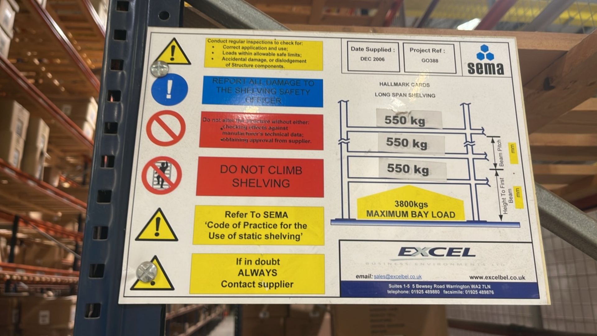 Run Of 24 Bays Of Back To Back Boltless Industrial Pallet Racking - Bild 2 aus 11