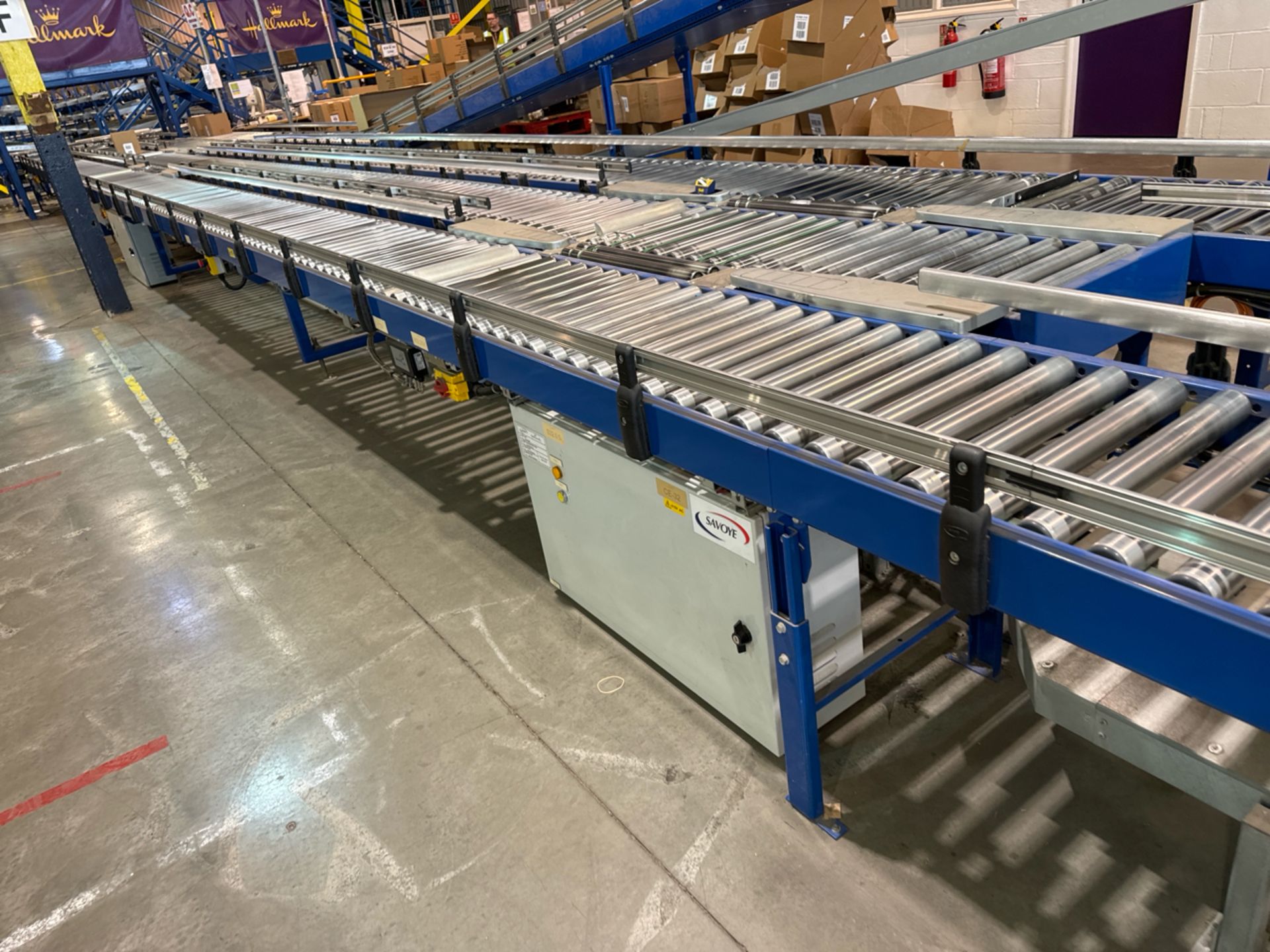 Motorised Roller Conveyor - 2 Runs