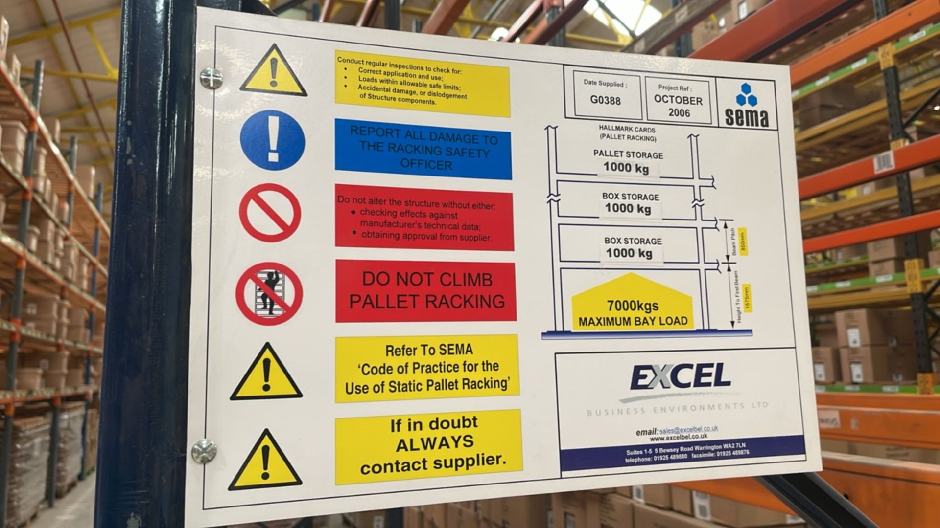 Run Of 44 Bays Of Back To Back Boltless Industrial Pallet Racking - Image 2 of 12