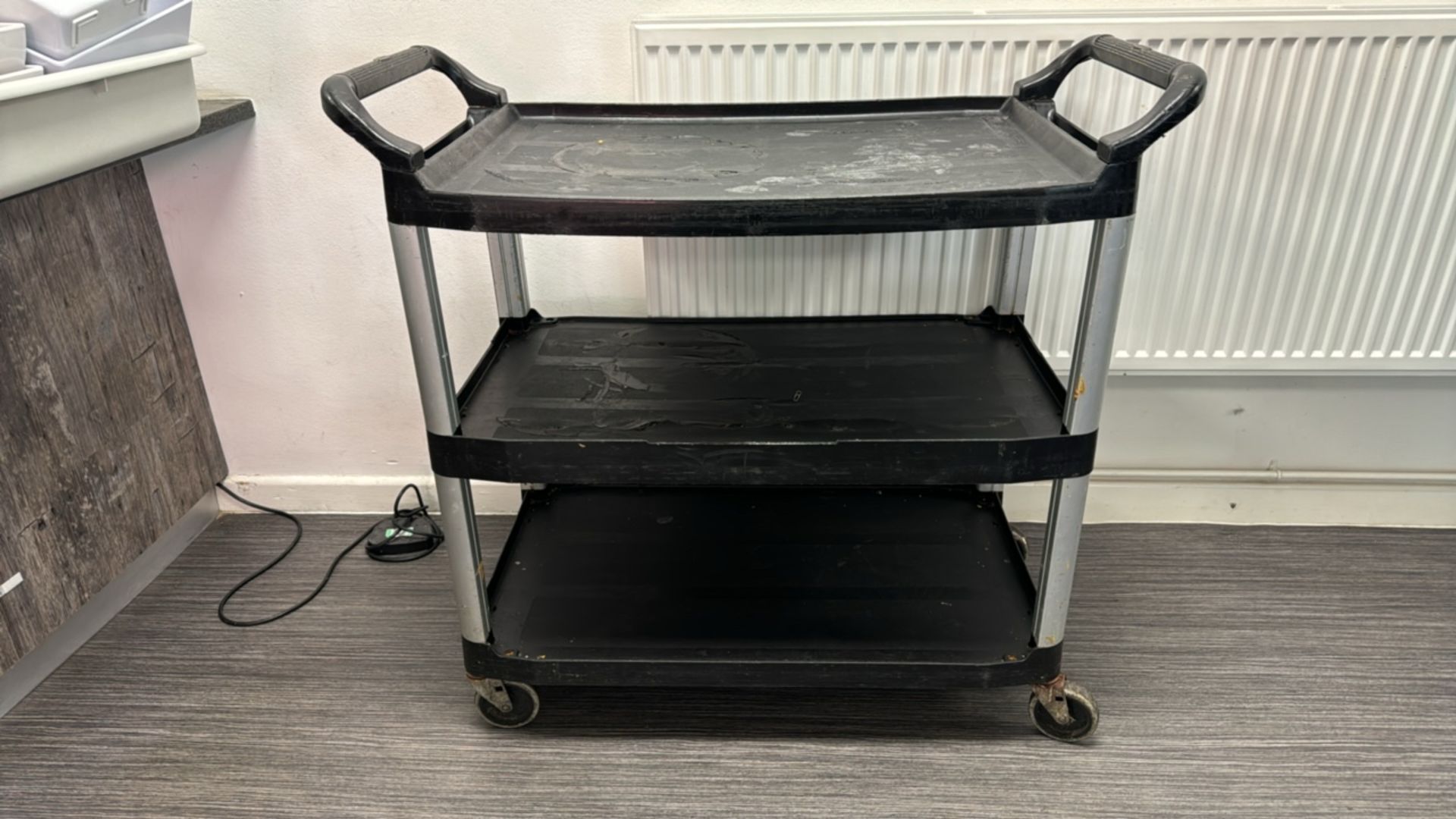 Black Plastic Catering Trolley - Image 3 of 4