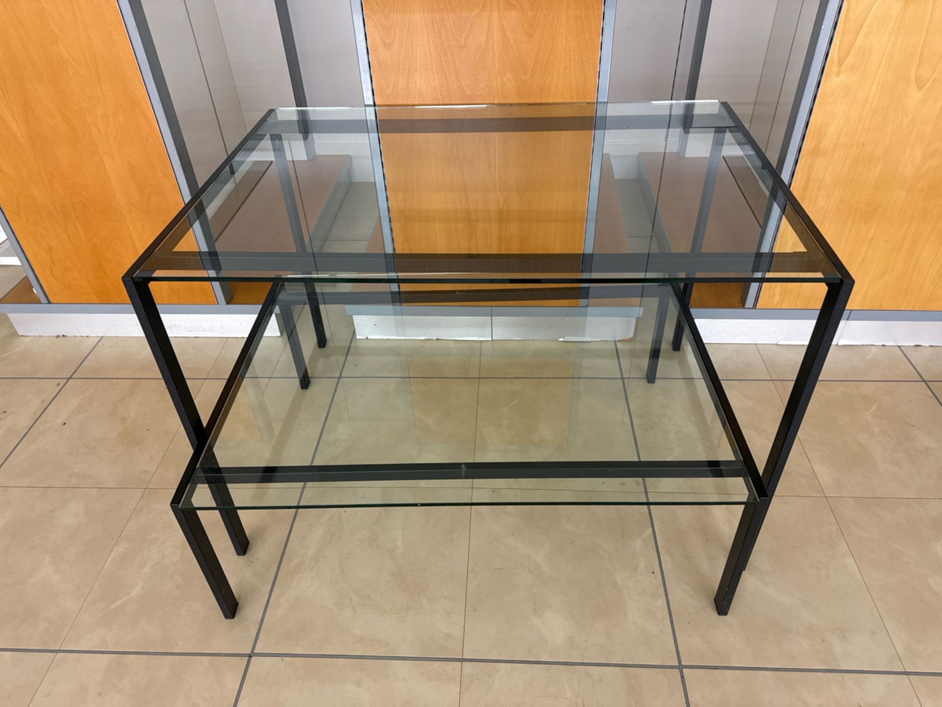 Tiered Glass Display Tables x2