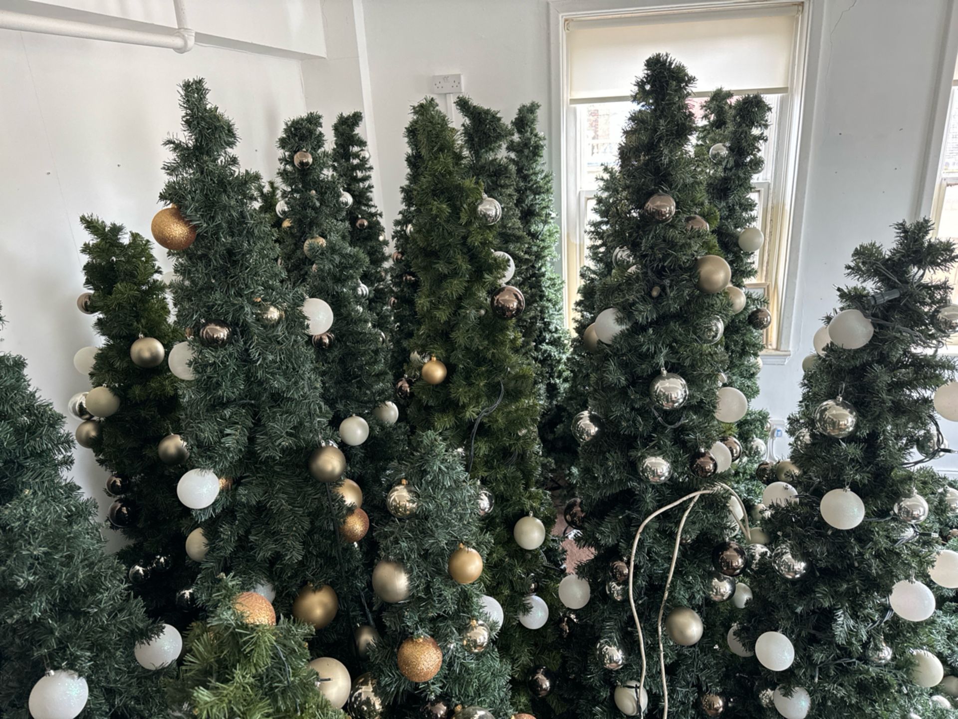 7ft Plastic Christmas Tree x6