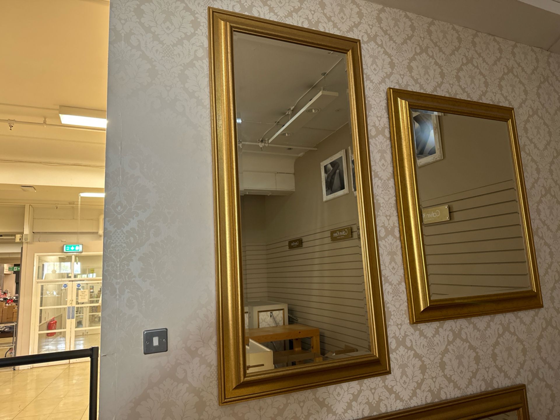 Rectangular Mirror With Gold Colour Frame
