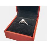 Forever Diamonds - Engagement RIng (Round Modified Brilliant Cut - 0.42 Carats (G) / SI2