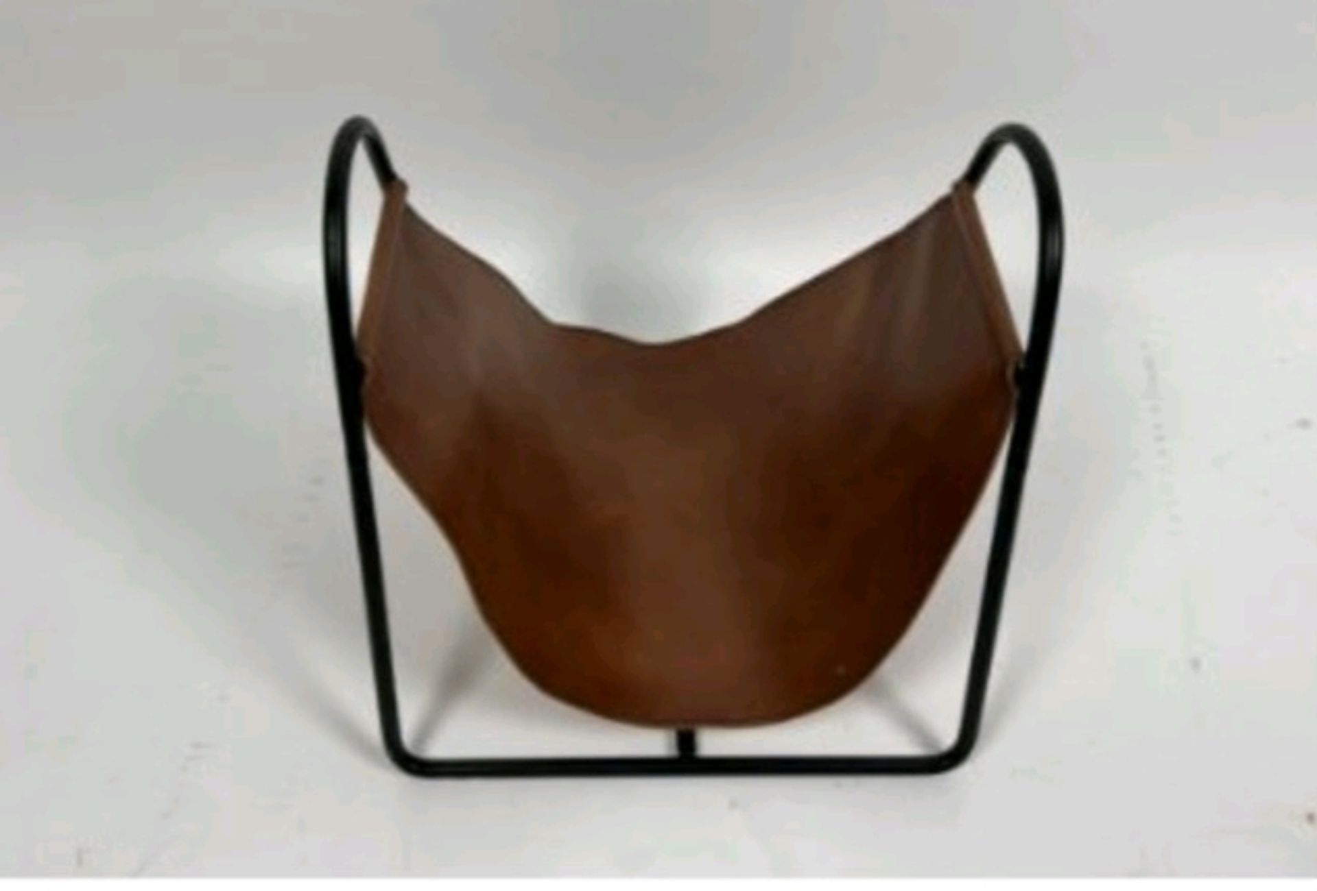 Brown Leather Log Holder - Image 3 of 4