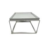 White Metal Display Tray With Box Frame