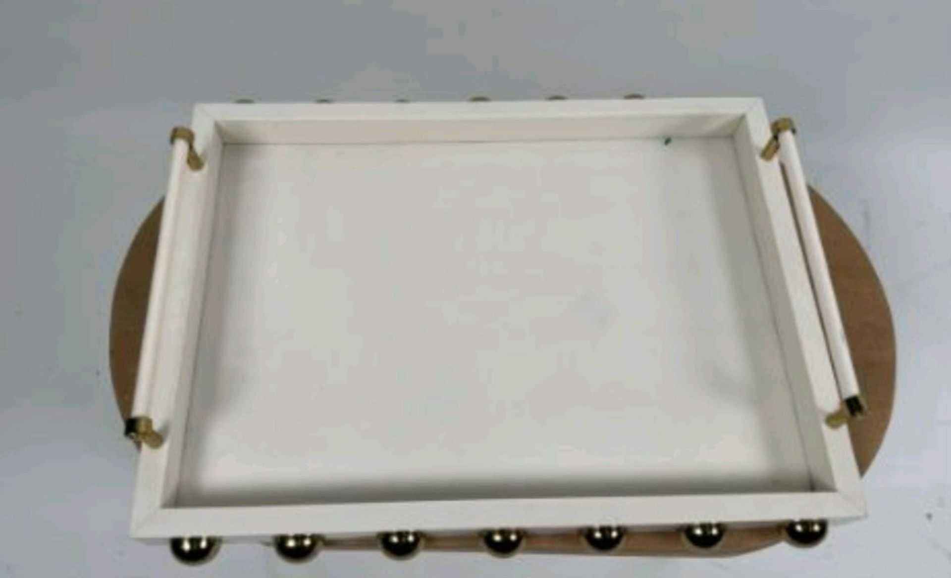 White & Gold Studded Tray - Image 2 of 5