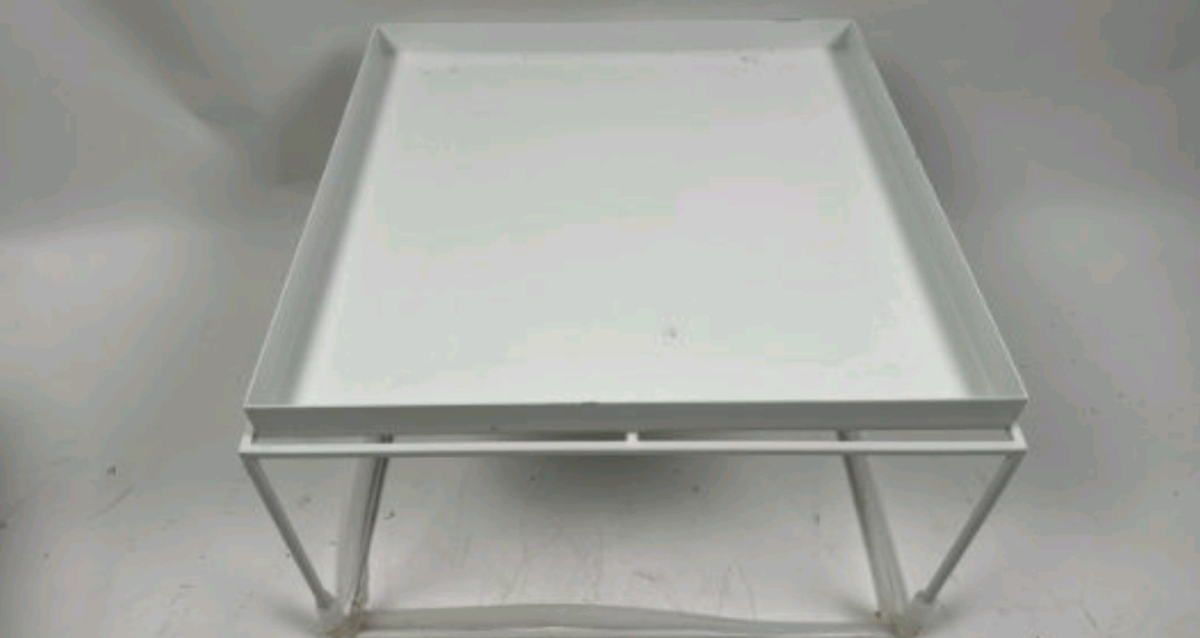 White Metal Display Tray With Box Frame - Bild 2 aus 3