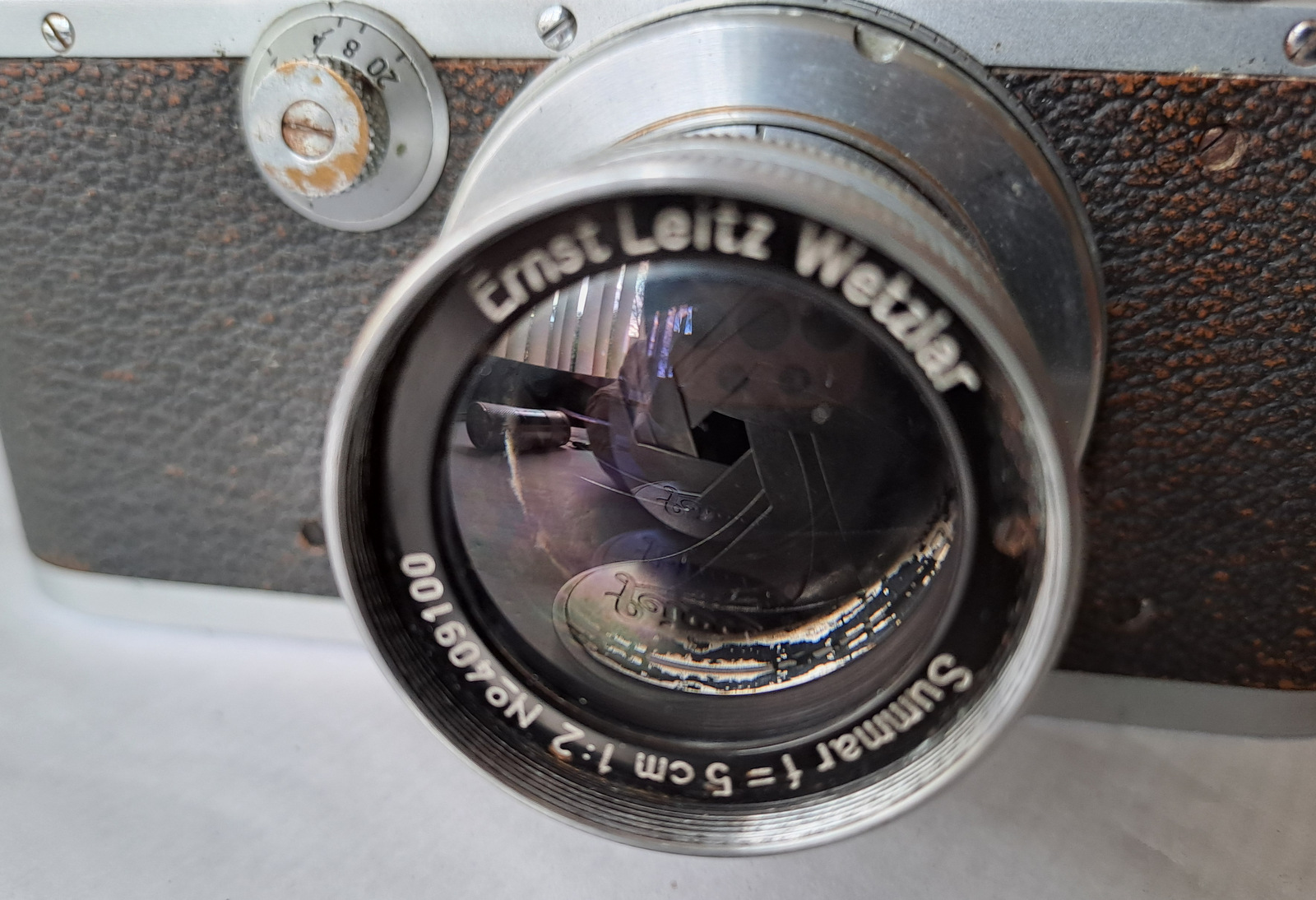 Vintage Leica IIIa Rangefinder Serial Number 315304 Dated to 1939 - Image 3 of 11