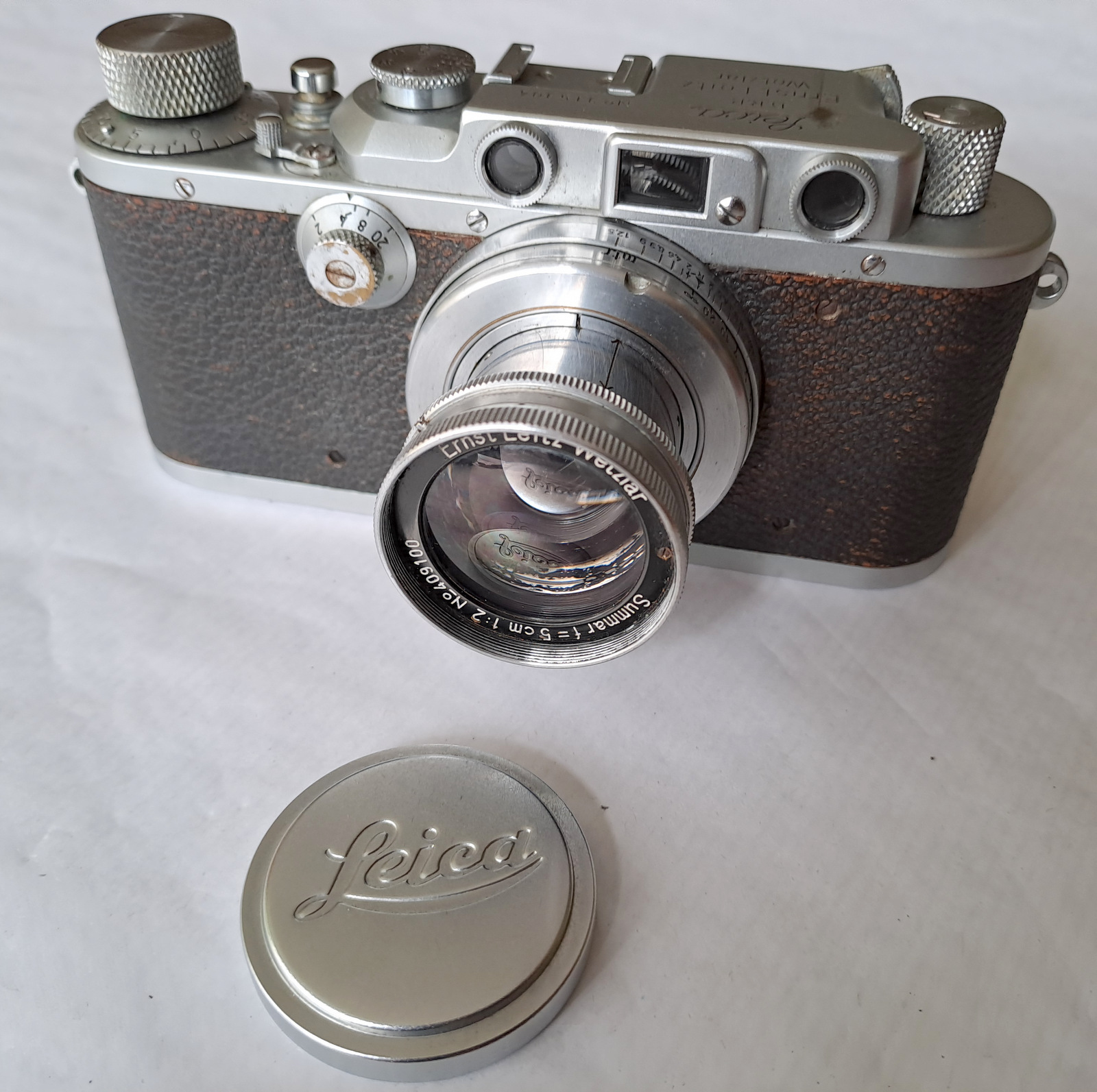 Vintage Leica IIIa Rangefinder Serial Number 315304 Dated to 1939 - Image 2 of 11