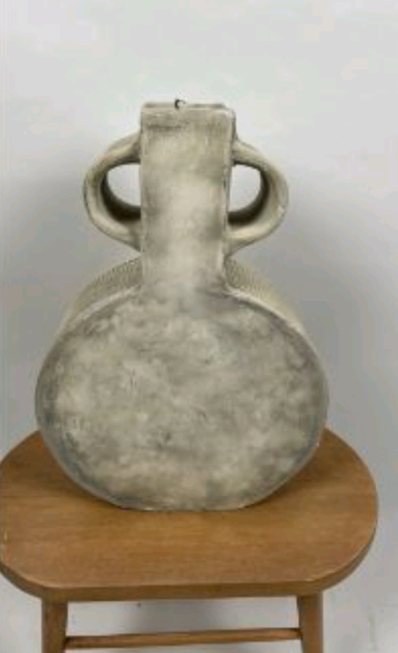 Global Explorer Round Faded White Wash Vase - Image 2 of 4