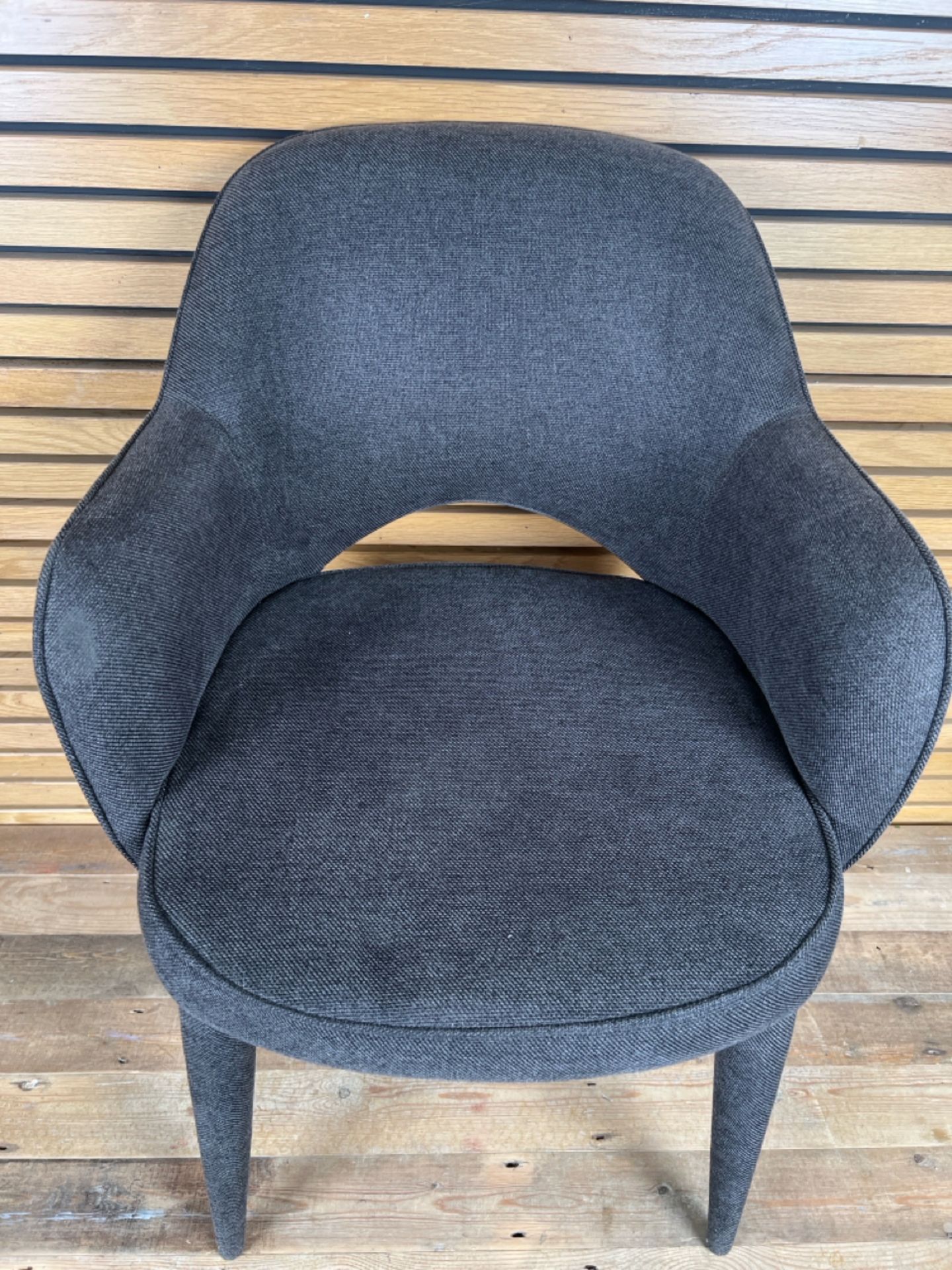 Pols Potten Holy Padded Armchair Textile Grey - Image 5 of 5