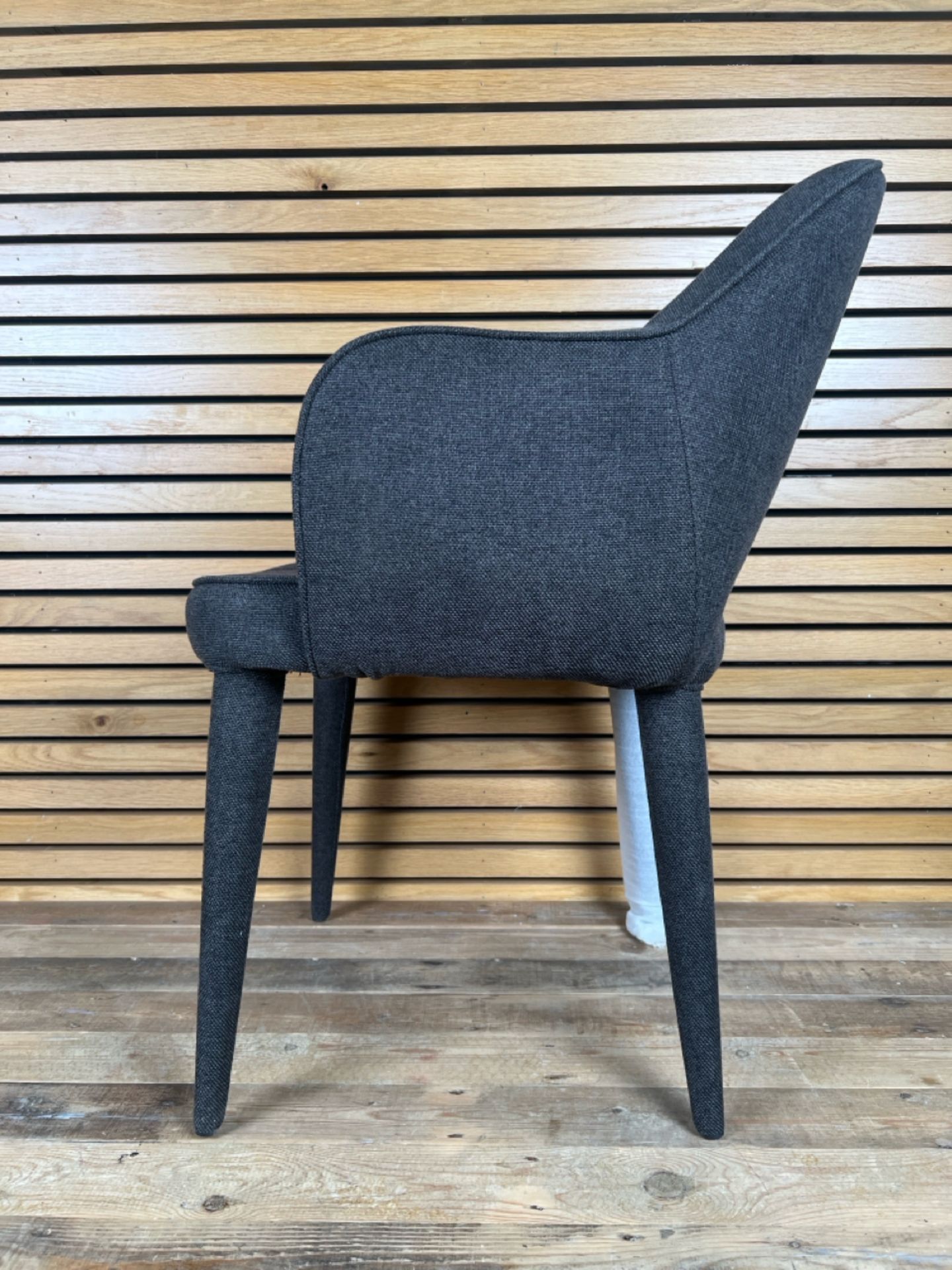 Pols Potten Holy Padded Armchair Textile Grey - Image 2 of 5