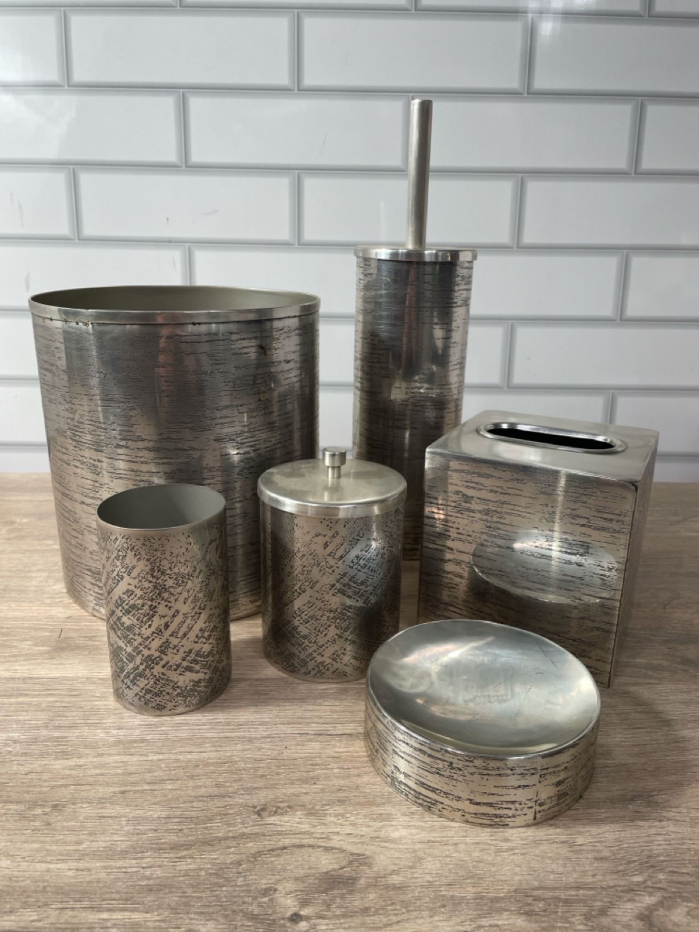 Etched Steel Bathroom Accessories