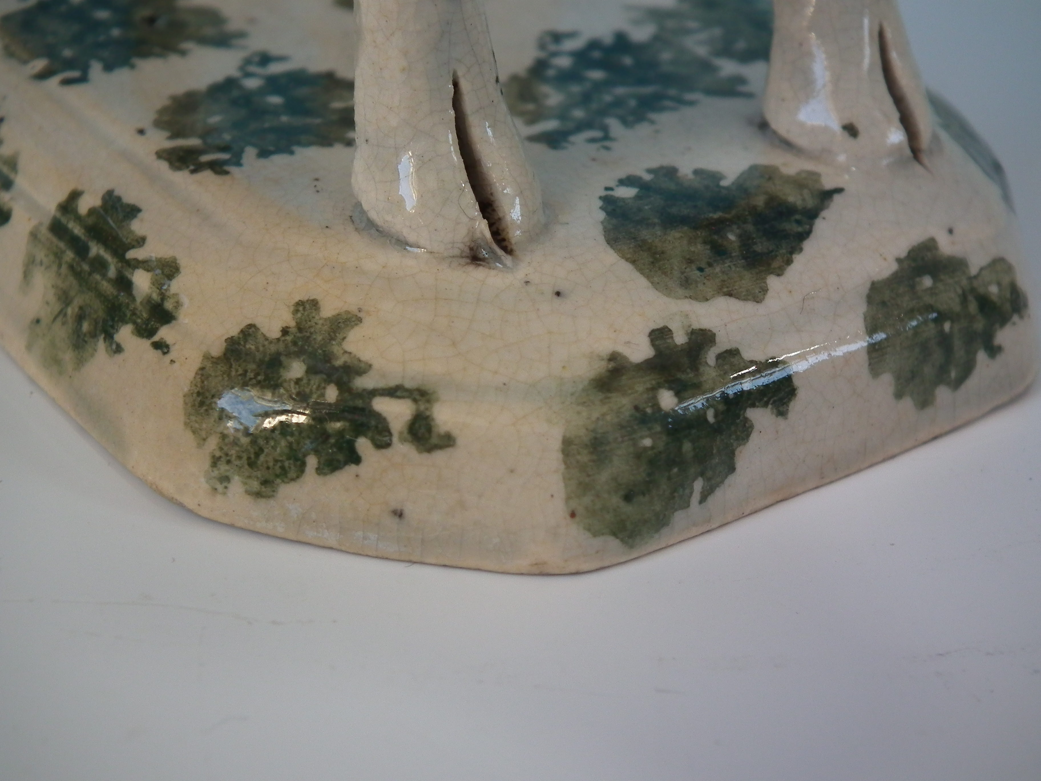 Pair Staffordshire Pearlware Pottery cow & milkmai - Image 12 of 28