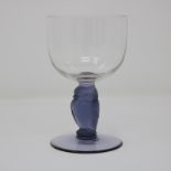 Rene Lalique Glass 'Rapace' Drinking Glass