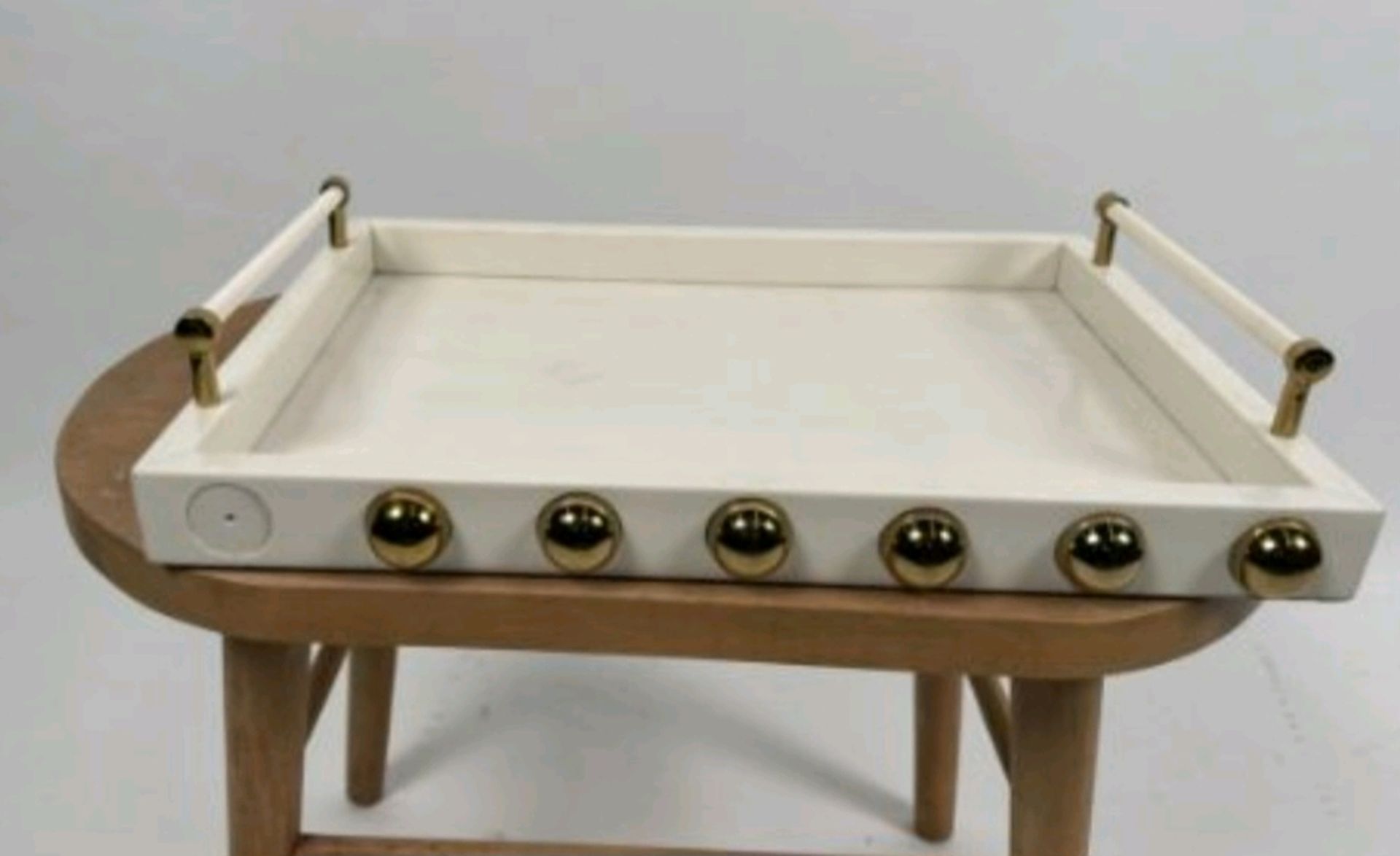 White & Gold Studded Tray - Image 4 of 5