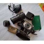Group Of Vintage Camera Items