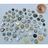 Over 75 Swiss Watch Movements Some With Dials - No Reserve