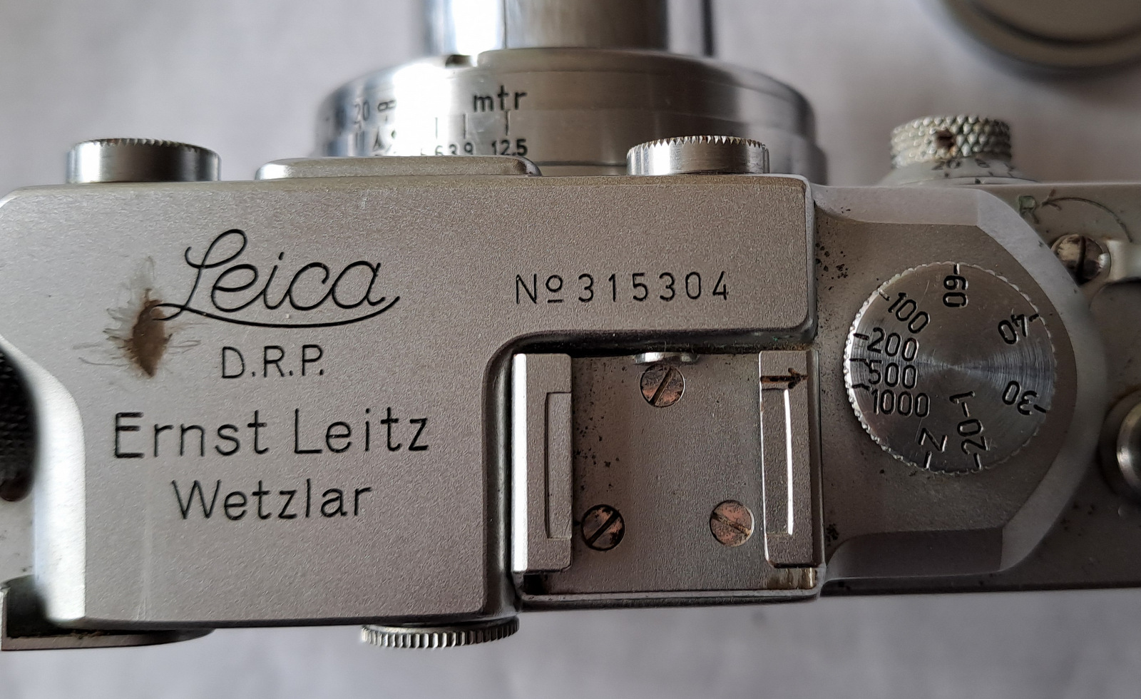 Vintage Leica IIIa Rangefinder Serial Number 315304 Dated to 1939 - Image 11 of 11