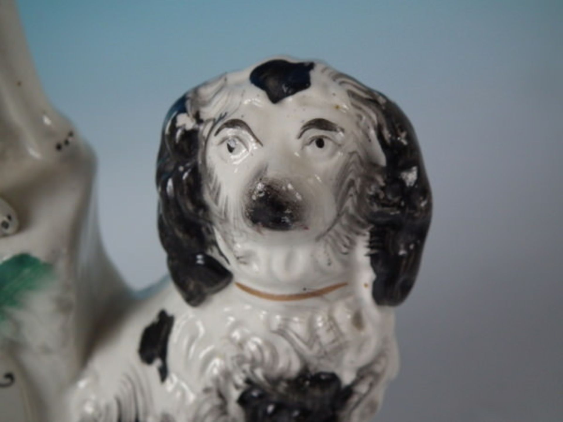 Staffordshire Poodle and Spaniels Clock Group - Image 9 of 13