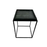 Black Square Frame Side Table