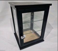 Vitrine ARNO Black Wood Nordal Display Cabinet