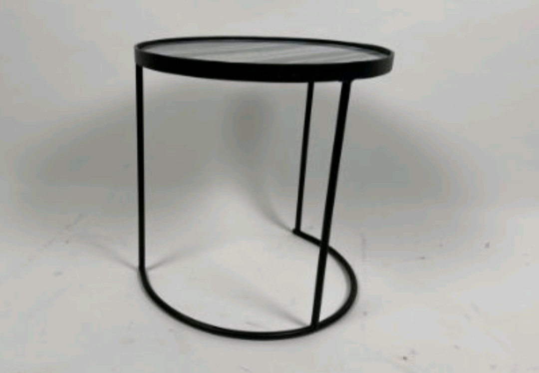 Luxe Round Table With Marble Top - Image 3 of 5