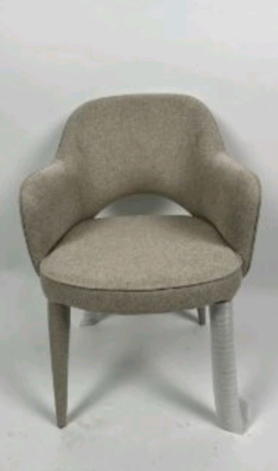 Pols Potten Holy Padded Armchair Ecru - Image 3 of 4