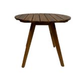 Wooden Circular Side Table