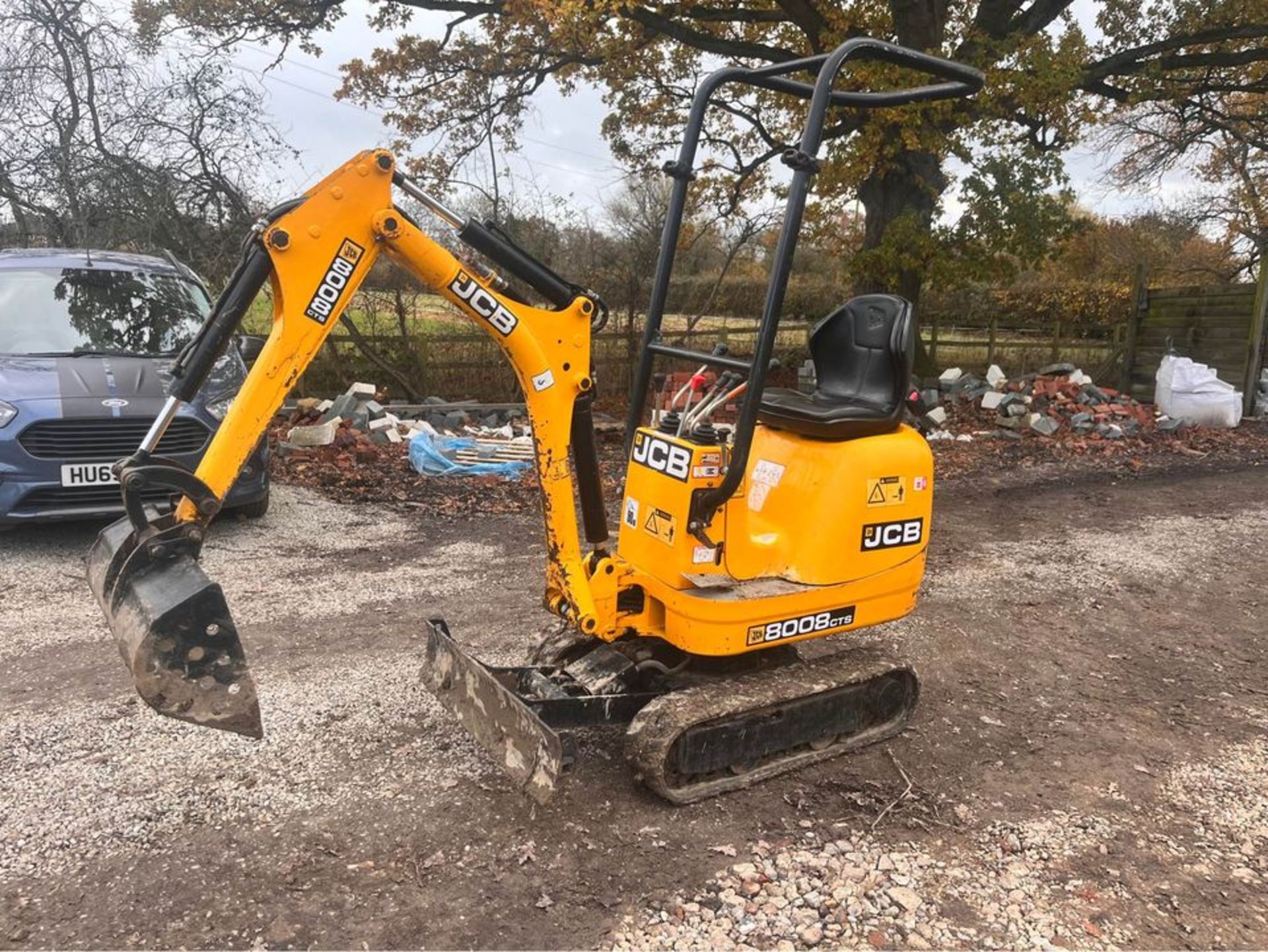 2019, JCB 8008 CTS - 0.8 Ton Mini Digger (expanding tracks 3 buckets) - Bild 3 aus 8