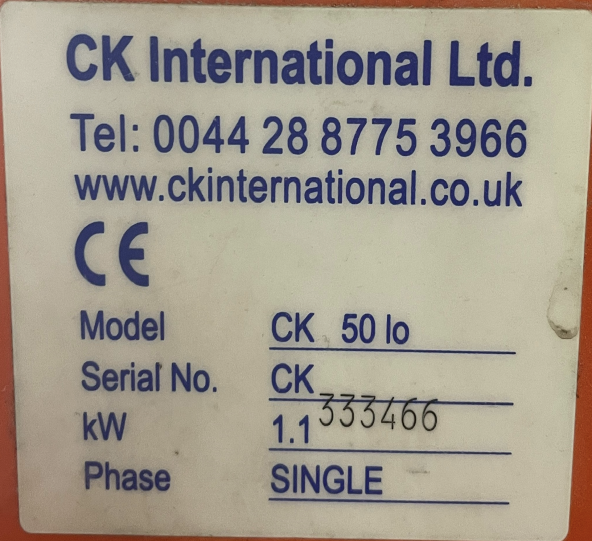 CK International - Baler (used for foil compaction) - CK 50 lo - Image 2 of 3