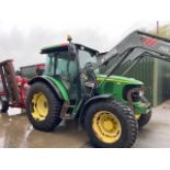 2007, JOHN DEERE 5820 WITH LOADER TRACTOR (8395 hours)