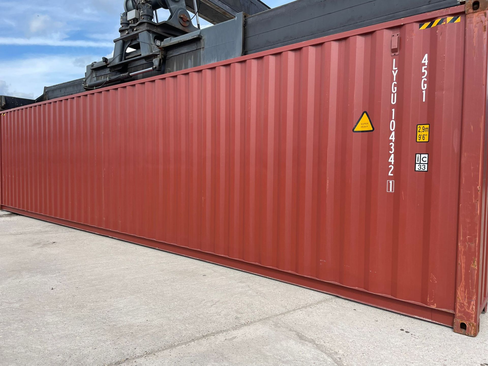 40ft HC Shipping Container - ref LYGU1043421 - NO RESERVE